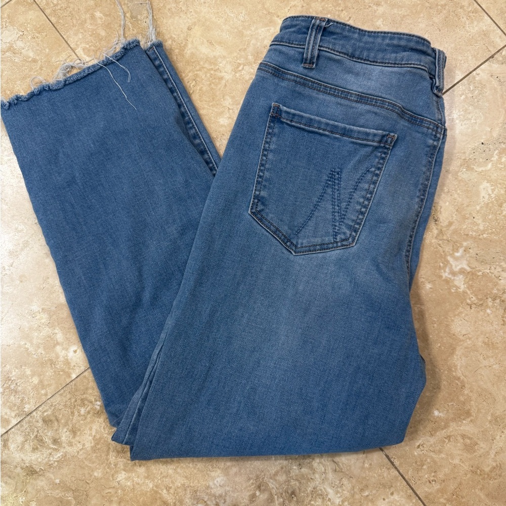 NIC + ZOE mid rise straight Denim Jeans